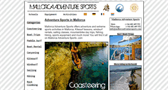 Desktop Screenshot of mallorcaadventuresports.com